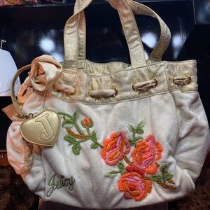 Juicy Couture Vintage Y2K Daydreamer TerryCloth w/ Embroidered Flowers RARE